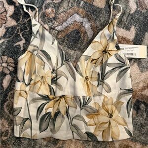 Floral Print Women's Bra Top